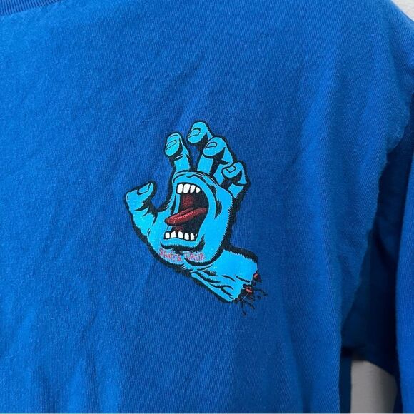 Santa Cruz Screaming Hand Vtg Long Sleeve Cotton Shirt Size M - Picture 2 of 9